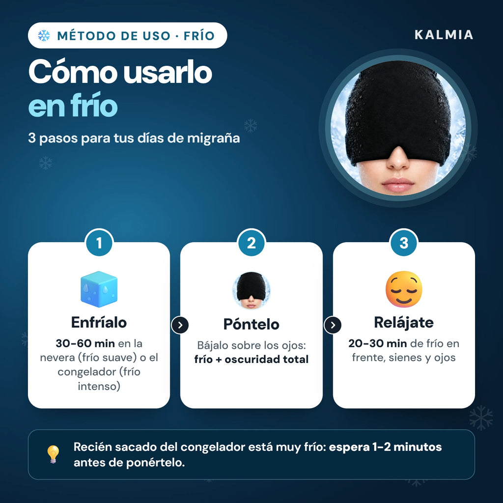 Cómo usar el gorro en frío en 3 pasos