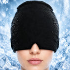 Gorro de gel para migrañas con terapia de frío, entre hielo